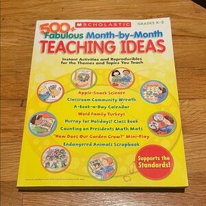 Scholastic Teaching Ideas Book - Vibrant Yellow and Red